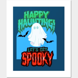 Halloween happy Haunting let's get Spooky Fritts Cartoons Posters and Art